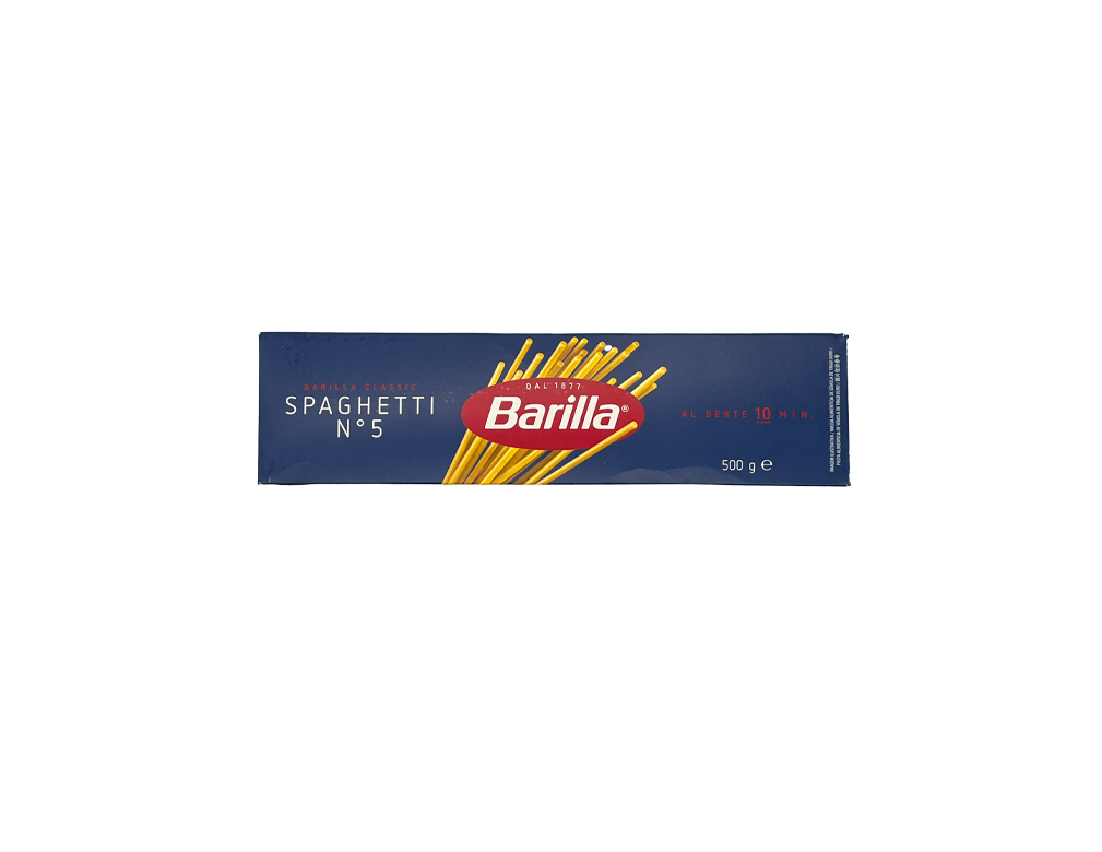 MACARRÃO ESPAGUETE Nº 5 GRANO DURO BARILLA 500 G (CX 24 UN)